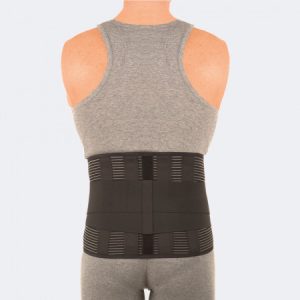 Art. 410 ACTION – Corsetto elastico lombosacrale con rinforzi paravertebrali e tiranti pelvici