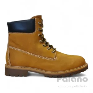 Scarponcino stringato 500 pelle nabuk yellow mod. Timberland unisex