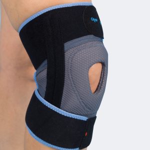 Tielle Camp Ginocchiera avvolgente con stabilizzatore rotuleo UNI K30
